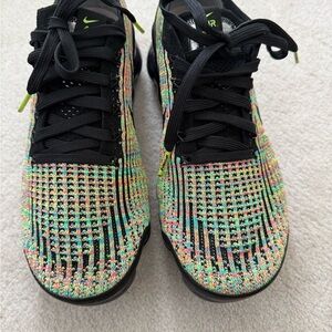 Nike Air Vapormax Flyknit 3 Black and Multicolor Sneakers